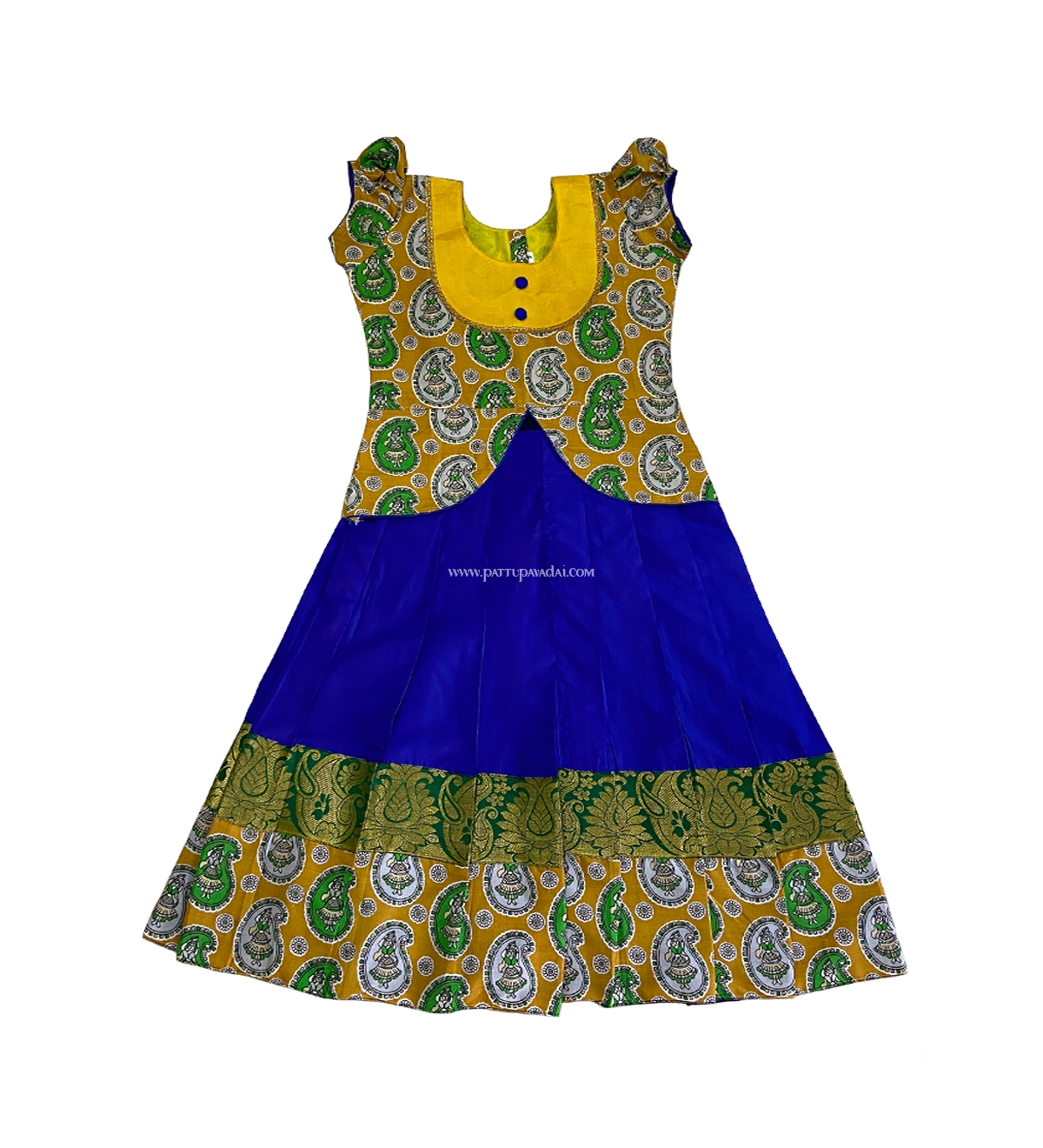 Kids Blue and Yellow Skirt and Top