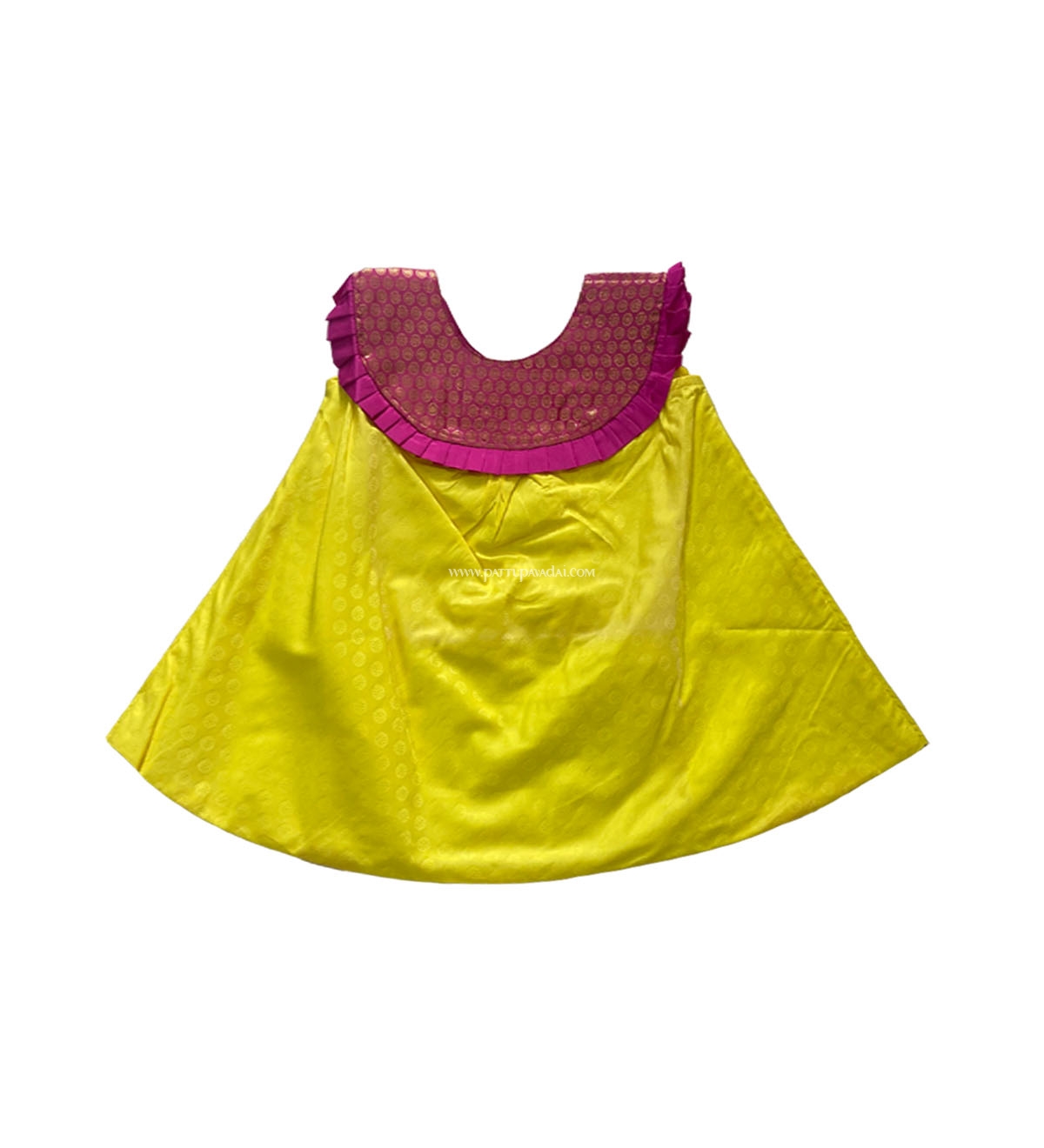 Kids Frock Fancy Pink and Yellow