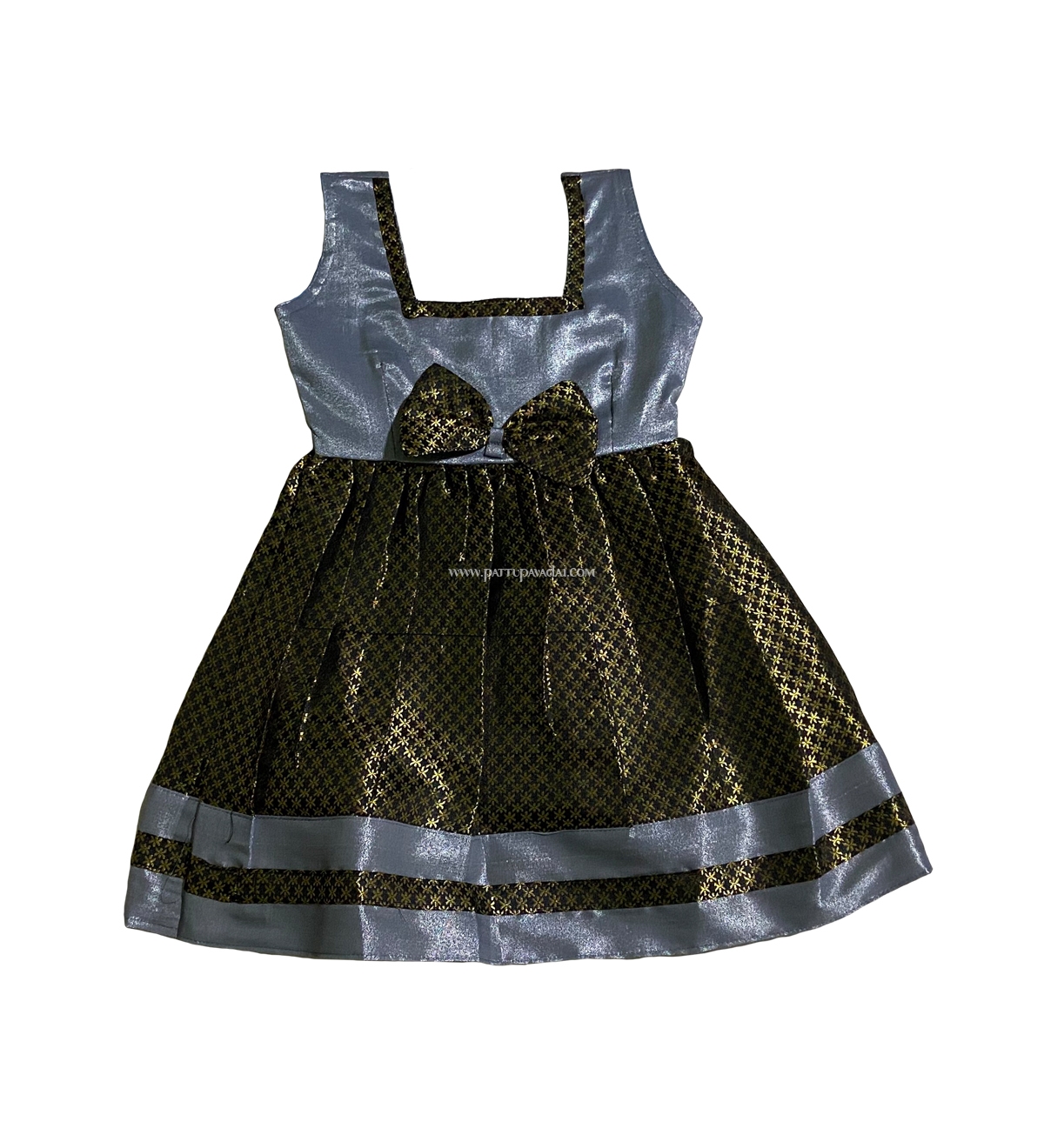 Grey and Black Tissue Frock